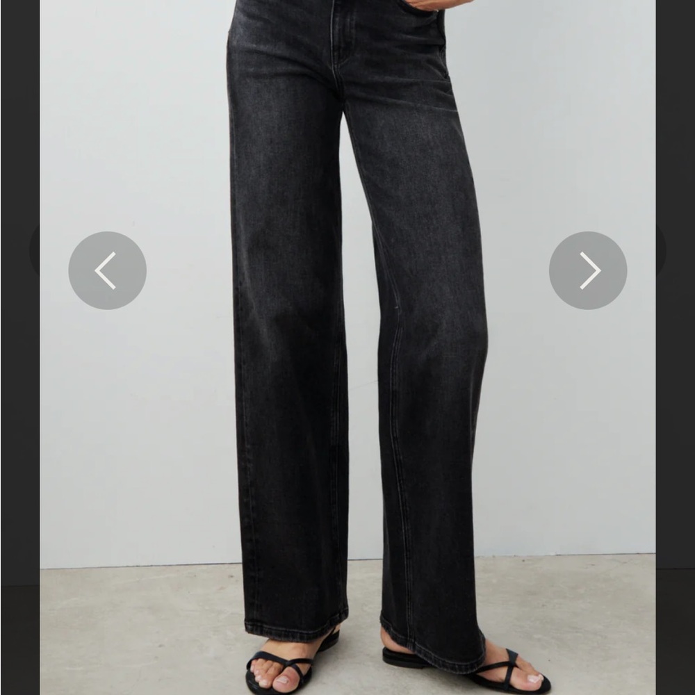 AYR Secret Sauce Short Inseam Black Straight Leg Jeans